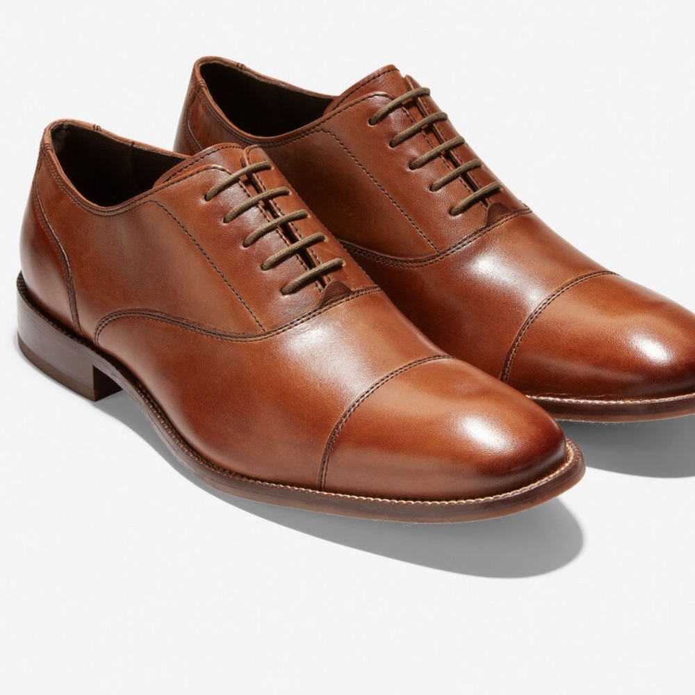 Cole Haan Cap Toe Oxford British Tan Sz 10.5